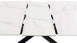 Söögilaud IRWINE 200/240x100xH76cm, valge, keraamiline plaat, teras Söögilauad Söögilauad