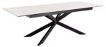 Söögilaud IRWINE 200/240x100xH76cm, valge, keraamiline plaat, teras Söögilauad Söögilauad