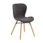 Tool BATILDA-A1 hall/tamm, 47x53xH82,5cm, bukleekangas, õlitatud puit Söögilauatoolid, taburetid, pingid Söögilauatoolid, taburetid, pin