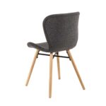 Tool BATILDA-A1 hall/tamm, 47x53xH82,5cm, bukleekangas, õlitatud puit Söögilauatoolid, taburetid, pingid Söögilauatoolid, taburetid, pin