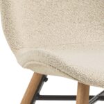 Tool BATILDA-A1 kreem/tamm, 47x53xH82,5cm, bukleekangas, õlitatud puit Söögilauatoolid, taburetid, pingid Söögilauatoolid, taburetid, pin