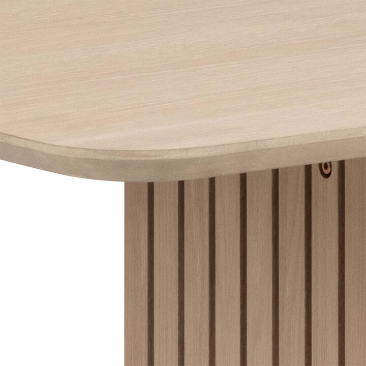 Söögilaud CHRISTO 220x105xH75cm, beež, tammespoon, MDF Söögilauad Söögilauad