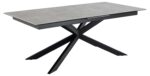 Söögilaud IRWINE 200/240x100xH76cm, hall, keraamiline plaat, teras Söögilaua komplektid Söögilaua komplektid