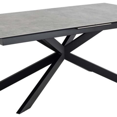 Söögilaud IRWINE 200/240x100xH76cm, hall, keraamiline plaat, teras Söögilaua komplektid Söögilaua komplektid