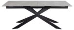 Söögilaud IRWINE 200/240x100xH76cm, hall, keraamiline plaat, teras Söögilaua komplektid Söögilaua komplektid