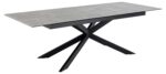Söögilaud IRWINE 200/240x100xH76cm, hall, keraamiline plaat, teras Söögilaua komplektid Söögilaua komplektid