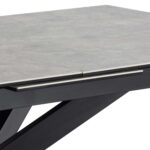 Söögilaud IRWINE 200/240x100xH76cm, hall, keraamiline plaat, teras Söögilaua komplektid Söögilaua komplektid