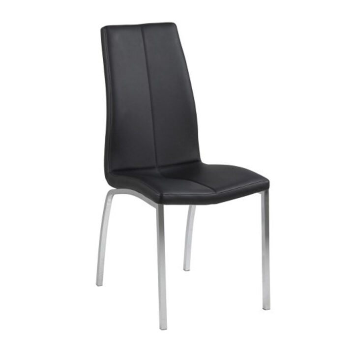 Tool ASAMA 43,5x57xH95cm, iste ja seljatugi: kunstnahk, värvus: must, jalad: kroom Söögilauatoolid, taburetid, pingid ACTONA