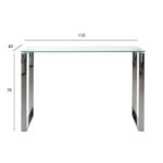 Konsoollaud KATRINE 110x40xH76cm, lauaplaat: läbipaistev klaas, jalad: kroomitud Abilauad ja serveerimislauad Abilauad ja serveerimislauad