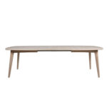 Söögilaud MARTE 180x102xH76cm, tammespooniga täispuit, õlitatud valge pigmendiga Söögilauad ACTONA
