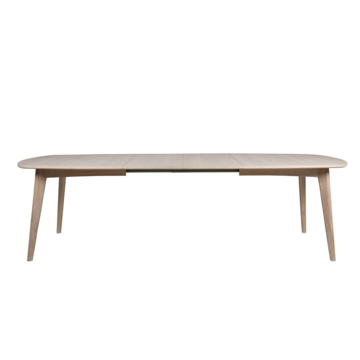 Söögilaud MARTE 180x102xH76cm, tammespooniga täispuit, õlitatud valge pigmendiga Söögilauad ACTONA