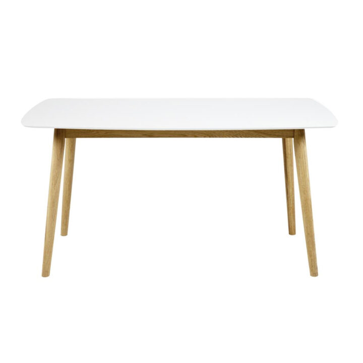 Söögilaud NAGANO 150x80xH75cm, lauaplaat: puit, värvus: valge, viimistlus: lakitud, jalad: täispuit Söögilauad ACTONA