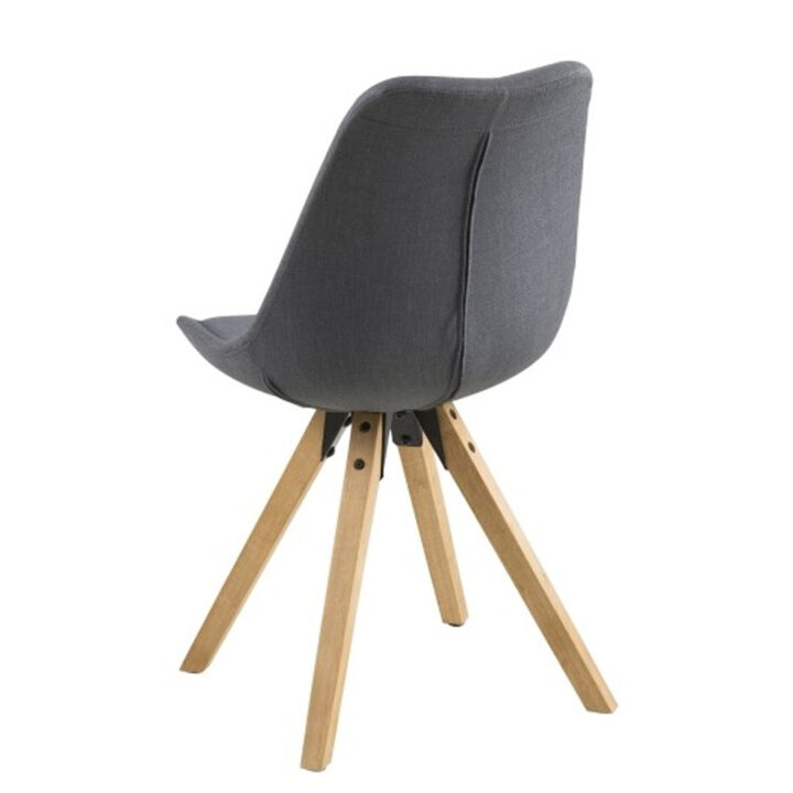 Tool DIMA 44x42xH85cm, tumehall, jalad: tamm Söögilauatoolid, taburetid, pingid ACTONA