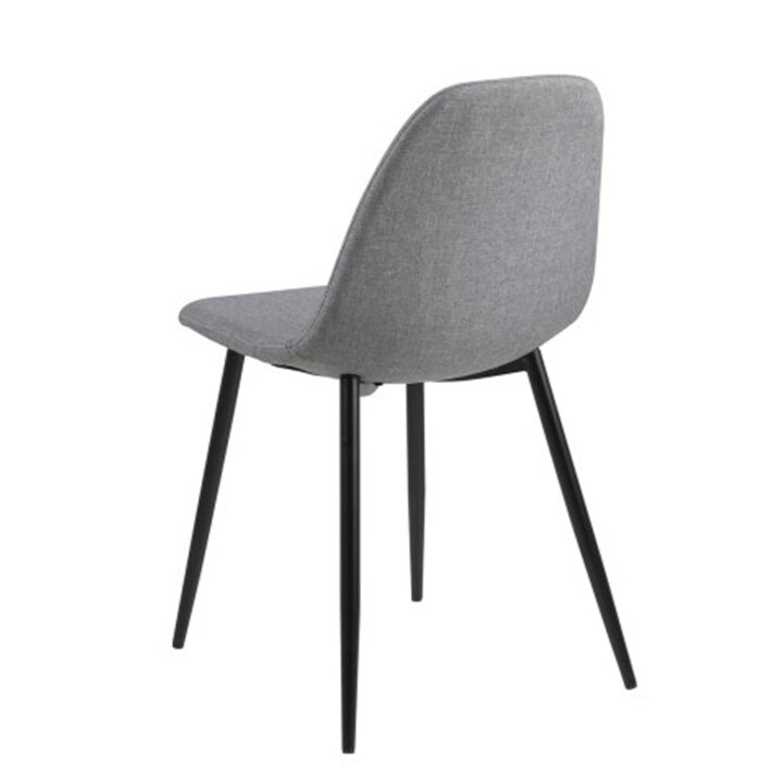 Tool WILMA 44,5x56xH84cm, iste/seljatugi: kangas, värvus: helehall, jalad: metall Söögilauatoolid, taburetid, pingid ACTONA