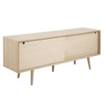Kummut CENTURY 180x45xH71cm, 2-uksega, materjal: tammespoon/mööbliplaat, viimistlus: õlitatud valge pigmendiga Elutoamööbel ACTONA