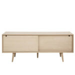 Kummut CENTURY 180x45xH71cm, 2-uksega, materjal: tammespoon/mööbliplaat, viimistlus: õlitatud valge pigmendiga Elutoamööbel ACTONA