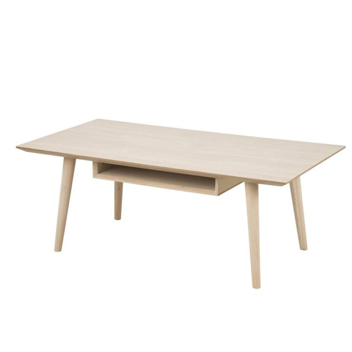 Diivanilaud CENTURY 115x60xH42cm, sahtliga, materjal: tammespooniga mööbliplaat, viimistlus: õlitatud valge pigmendiga Diivanilauad ja abilauad ACTONA
