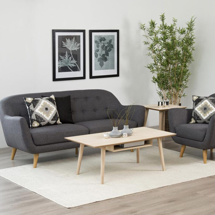 Diivanilaud CENTURY 115x60xH42cm, sahtliga, materjal: tammespooniga mööbliplaat, viimistlus: õlitatud valge pigmendiga Diivanilauad ja abilauad ACTONA