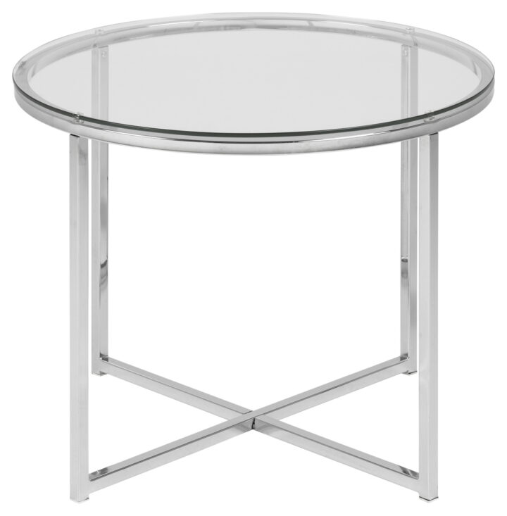 Abilaud CROSS D55xH45cm, läbipaistev Diivanilauad ja abilauad ACTONA