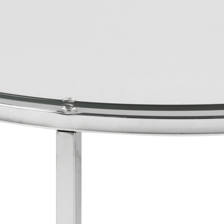 Abilaud CROSS D55xH45cm, läbipaistev Diivanilauad ja abilauad ACTONA