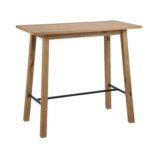 Baarilaud CHARA 117x58xH105cm, tamm, materjal: mööbliplaat tammespooniga, viimistlus: õlitatud, must metallist tugi Baarilauad ACTONA