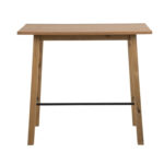 Baarilaud CHARA 117x58xH105cm, tamm, materjal: mööbliplaat tammespooniga, viimistlus: õlitatud, must metallist tugi Baarilauad ACTONA