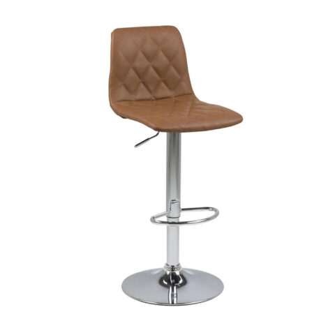 Baaritool EMU, 40×48,5xH110cm, helepruun PU, jalg: kroom Baaripukid ja baarilauad ACTONA