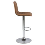 Baaritool EMU, 40×48,5xH110cm, helepruun PU, jalg: kroom Baaripukid ja baarilauad ACTONA