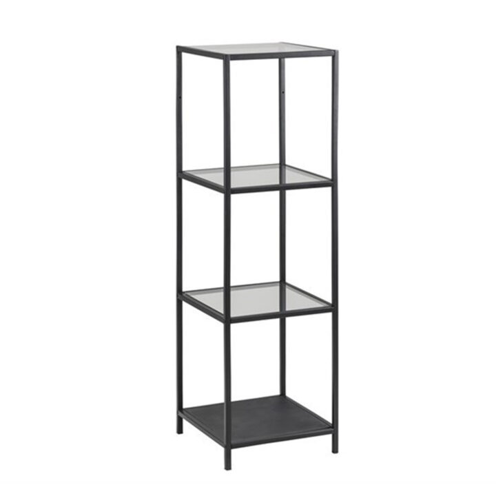 Riiul SEAFORD 35x37xH119,5cm, klaas, metall Esik ja Garderoob ACTONA