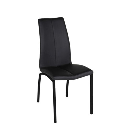 Tool ASAMA 43,5x57xH95cm, iste/seljatugi: kunstnahk, värvus: must, jalad: metall, värvus: must Söögilauatoolid, taburetid, pingid ACTONA
