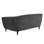 Diivan RIA 84x191xH78cm, 3-kohaline, kattematerjal: kangas, värvus: tumehall, jalad: kummipuu, värvus: must Diivanid ACTONA
