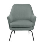 Tugitool CHISA 74x73xH83cm, materjal: kangas, värvus: oliiv, jalad: metall, värvus: must Elutoamööbel ACTONA