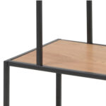 Riiul SEAFORD 77x35xH114cm, metsik tamm, mööbliplaat, metall Elutoamööbel ACTONA