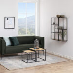 Seinariiul SEAFORD 75x20xH91cm, tamm, mööbliplaat, metall Esik ja Garderoob ACTONA
