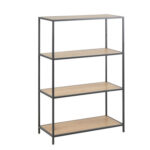 Riiul SEAFORD 77x35xH114cm, tamm, mööbliplaat, metall Esik ja Garderoob ACTONA