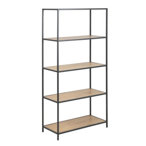 Riiul SEAFORD 77x35xH150cm, tamm, mööbliplaat, metall Esik ja Garderoob ACTONA