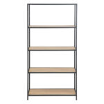 Riiul SEAFORD 77x35xH150cm, tamm, mööbliplaat, metall Esik ja Garderoob ACTONA