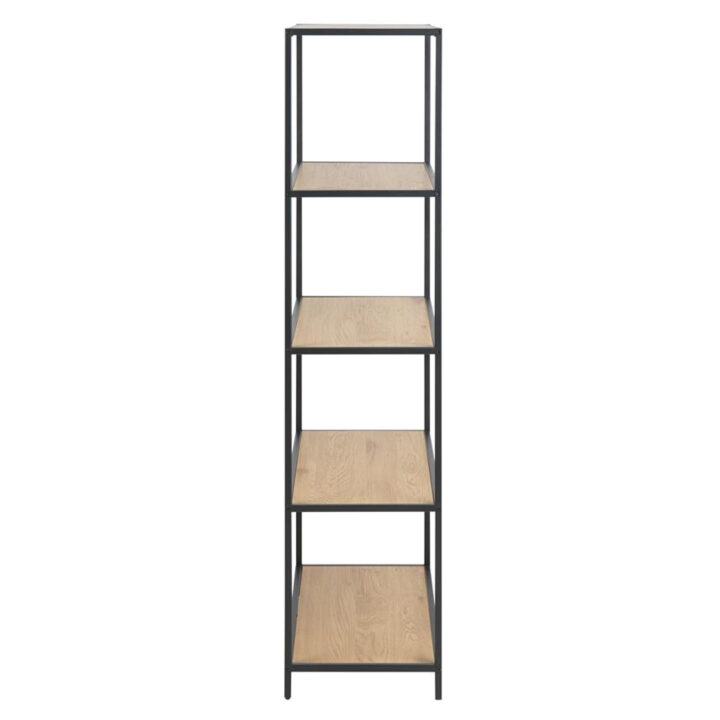 Riiul SEAFORD 77x35xH150cm, tamm, mööbliplaat, metall Esik ja Garderoob ACTONA