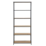 Riiul SEAFORD 77x35xH185cm, metsik tamm, mööbliplaat, metall Esik ja Garderoob ACTONA