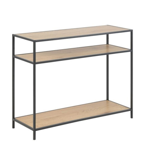 Konsoollaud SEAFORD, 100x35xH79cm, lauaplaat: lamineeritud kattega mööbliplaat, värvus: tamm, raam: metall, värvus: must Abilauad ja serveerimislauad Abilauad ja serveerimislauad