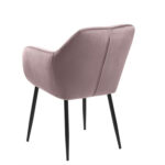 Tool EMILIA 57x59xH83cm, iste ja seljatugi: kangas, värvus: vanaroosa, jalad: must metall Söögilauatoolid, taburetid, pingid ACTONA