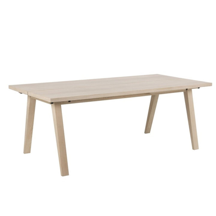 Söögilaud A-LINE 200x95xH74,6cm, tammespooniga mööbliplaat, puit, õlitatud valge pigmendiga Söögilauad ACTONA
