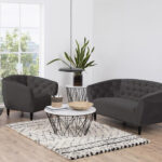 Tugitool RIA 83x97xH79cm, sametkangas, kummipuust jalad Elutoamööbel ACTONA