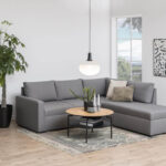 Diivanilaud GOLDINGTON D80xH45cm, tamm/must, mööbliplaat, MDF, metall Diivanilauad ja abilauad ACTONA