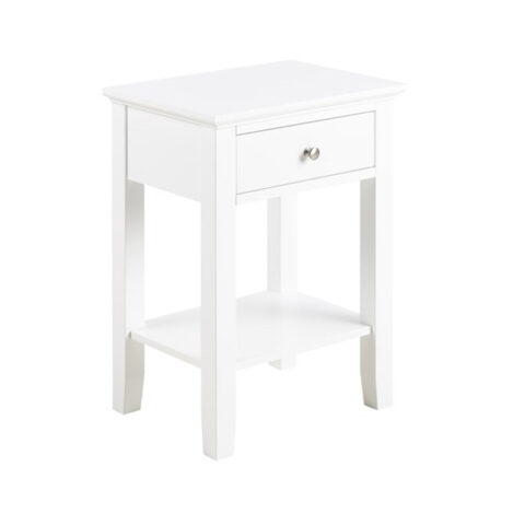 Öökapp LINNEA 45x34xH62,8cm, valge, materjal: MDF Magamistuba ACTONA