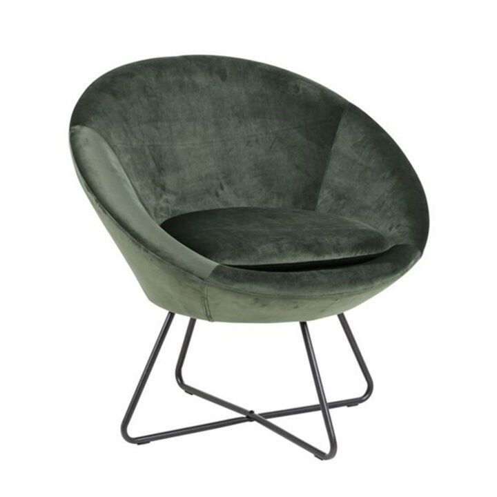 Tugitool CENTER 82×72,5xH79cm, materjal: kangas, värvus: metsaroheline, jalad: must metall Elutoamööbel ACTONA