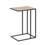 Abilaud sülearvutile SEAFORD, 43x35xH63cm, lauaplaat: lamineeritud kattega mööbliplaat, värvus: tamm, raam: must metall Abilauad ja serveerimislauad Abilauad ja serveerimislauad