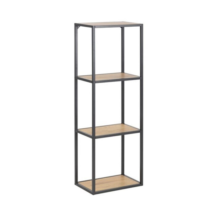 Seinariiul SEAFORD 24x37xH108cm, tamm, mööbliplaat, metall Esik ja Garderoob ACTONA