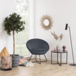 Abilaud CROSS D55xH45cm, suitsuklaas, teras Abilauad ja serveerimislauad Abilauad ja serveerimislauad