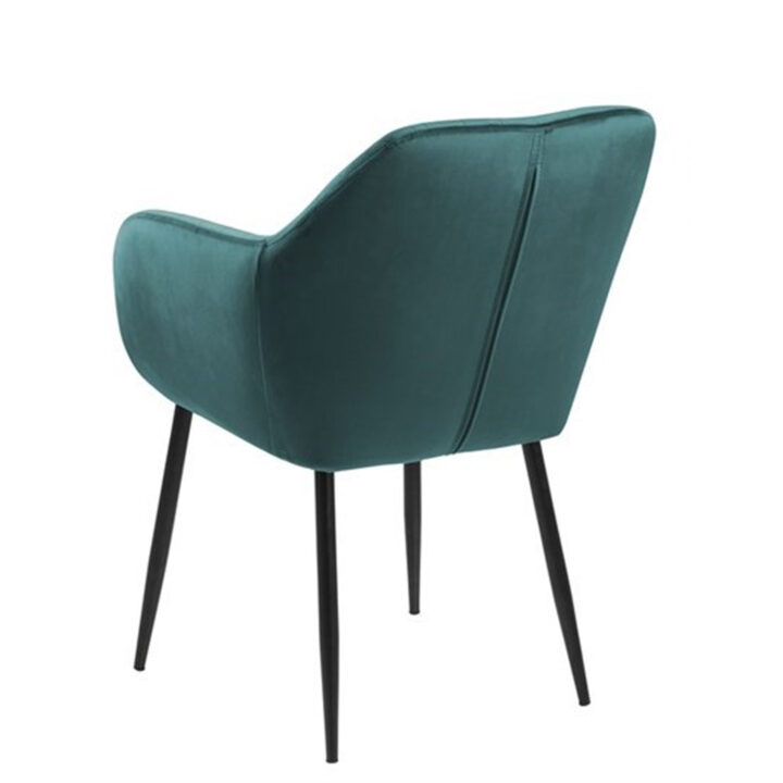 Tool EMILIA 57x59xH83cm, iste ja seljatugi: kangas, värvus: sinakasroheline, jalad: must metall Söögilauatoolid, taburetid, pingid ACTONA